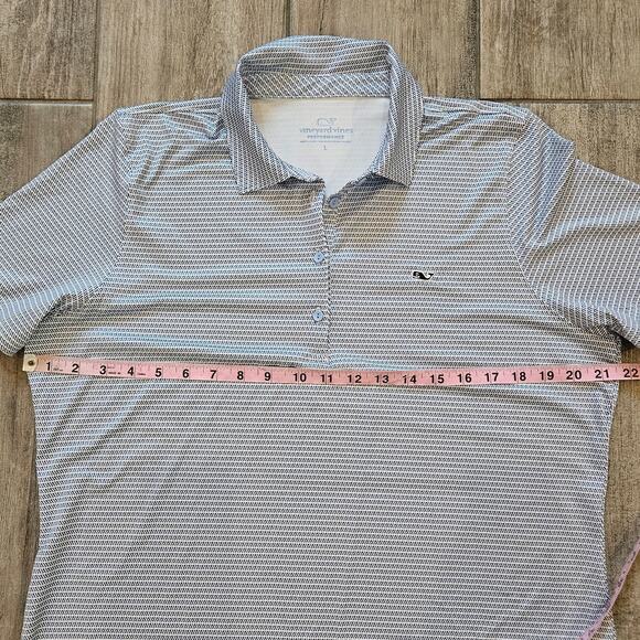 Vineyard‎ Vines Performance Polo Shirt Men Size L Short Sleeve Golf Sankaty Prep - Picture 3 of 8